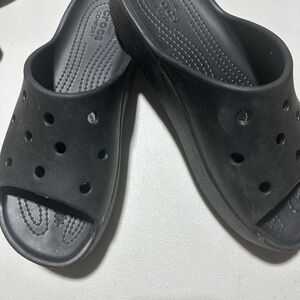 Black Crocs Slide Sandals